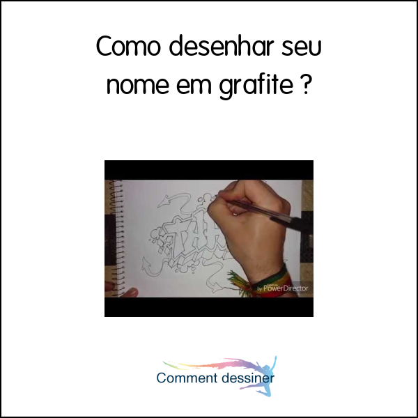 Como desenhar seu nome em grafite